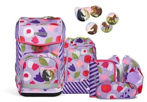 ergobag cubo Light Set ergonomischer Schulranzen, Vorgänger-Kollektion, extra leicht, Set 6-teilig, 780 g