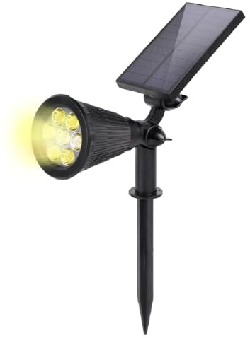SALCAR LED Solarlampe für außen mit Erdspieß, Solarleuchten für Außen mit 1800 mAh Akku, Solar Wegeleuchten - Warmweiß