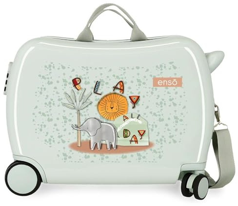 Enso Play All Day Nececer Adaptable Vert 50 x 38 x 20 cm Rigide ABS 34L 2,08 kg, Vert, Valise Cabine