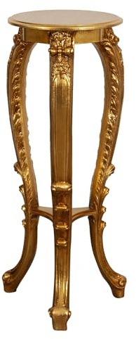 Biscottini Blumentisch für den Innen- und Außenbereich L 37,5 x T 34,5 x H 87 cm – Ständer für handwerkliche Pflanzen – Übertopf für Balkon