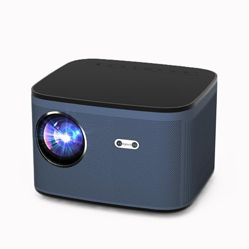 DGTech - Proyector 4K Nativo 1080P. 12.000 Lúmenes. Autofocus. Keystone automático. LAN,WiFi y Bluetooth. Android TV. Soporta móviles Android y Apple. Proyección 300. Silencioso. Portable