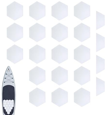 Surfbrett-Deck-Pad, Skimboard-Traktionspads,Sechseckiges Surf-Deck-Pad, rutschfestes Deck-Pad - Geprägtes rutschfestes Traktionspad Surfzubehör Surf-Anti-Rutsch-Pad für Shortboard Longboard