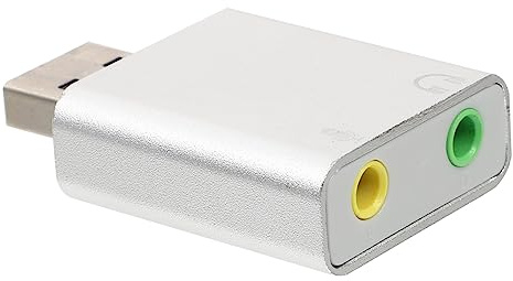 DOITOOL Adaptateur Audio USB Externe Canaux avec Prise Jack Casque et Microphone pour Ordinateur Portable et Pc Stéréo et Installation Facile