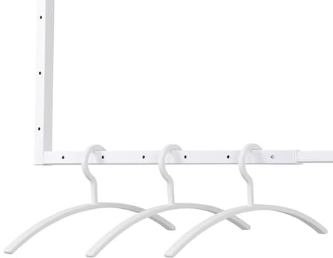Home Deluxe - Kleiderbügel Rack - Weiß, 47 x 2 x 18 cm I Kleiderbügel-Set Garderobenhaken Kleideraufhänger (10er Set)