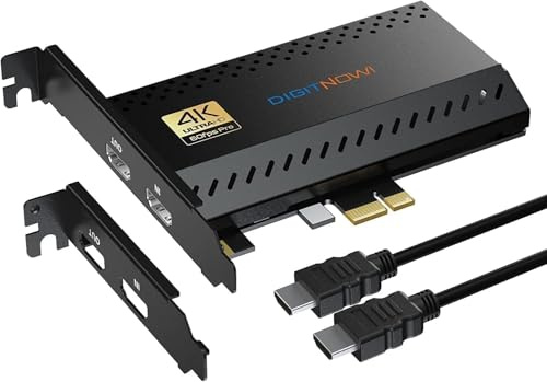 Internal Capture Card, PCIe Capture Card, Stream and Record in 4K60 with Ultra-Low Latency, Work with PS4,PS5, Xbox, Nintendo Switch, in OBS, YouTube, for PC Window
