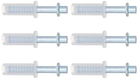 VILLFUL Kit Quincaillerie 6 Pièces pour Portes Pliantes de Placard, Charnières Supérieures Métalliques Pivotantes 3/8”, Élastique Silencieux, pour Réparation Porte Accordéon