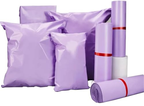 YDMHYLAI postväska 50 st poly postpåsar, självhäftande försegling kurirkuvert, förvaringspåse for fraktförpackning(17x30CM 50Pcs)