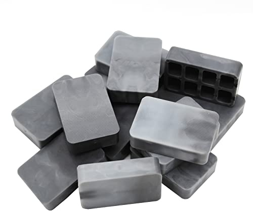 SILISTO Quickies - Lot de 500 plaques de recouvrement en plastique - 40 x 60 x 15 mm - Charge maximale : 6 t - Entretoises, cales de vitrage et plaquettes de compensation pour fenêtres, portes et