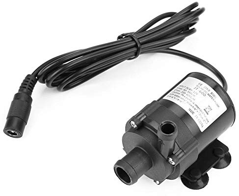 Brushless Mini Wasserpumpe DC 12V Mini Tauchwasserpumpe bürstenloser Motor für kleine Fischteich Brunnen Aquarien -40 ℃ ~ 100 ℃ Temperaturbereich JT-600A-12 Wasserpumpe