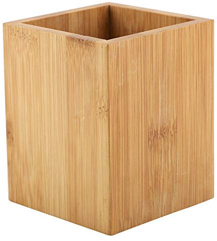 Nikou Stifthalter - Bambus-Stifthalter Büroschreibtisch Bleistifte Aufbewahrungsorganisator Kein Farbständer Schreibwarenbedarf Halten Sie den Schreibtisch aufgeräumt