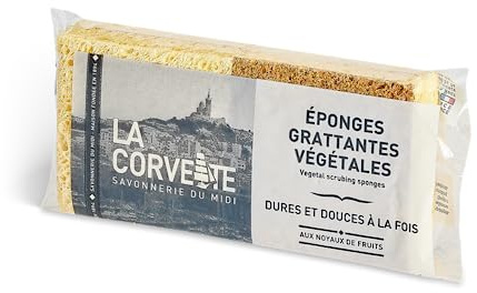 La Corvette Juego de 4 esponjas con Huesos de Fruta