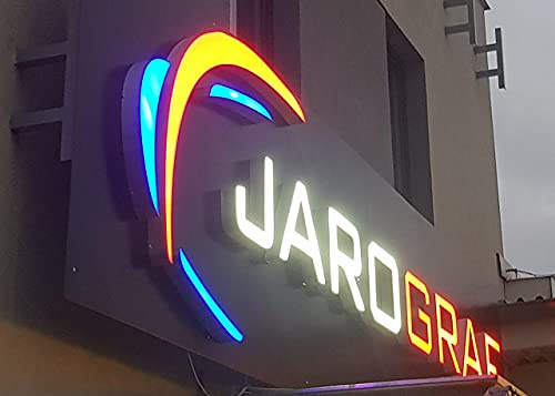 Generisch Letras LED 3D de 30 cm, caja de luz LED, letra, letrero luminoso, letras LED iluminadas