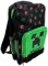 Minecraft Creeper Rucksack für Kinder Einheitsgröße 36x27x12 cm 12 Liter grün schwarz