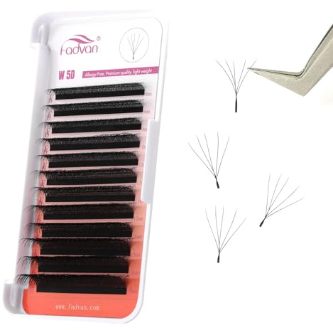 FADVAN Extensión de Pestañas 5D W 0.07D Curl Mixed 8-15mm Volumen Ruso Pestañas Natural Profesional Abanicos Pestañas Postizas Premade Fan | Extensiones Pestañas Pelo a Pelo Profesional y Principiante,Premade Fan