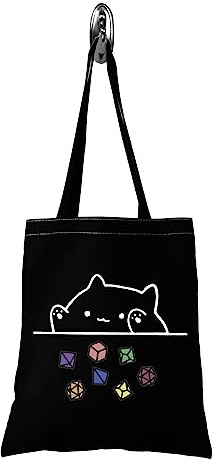 Cat Throwing Dice Bag of Holding Zipper Pouch Gamer Dice Game Makeup Bag Funny Gaming Gift for Women(Dragons Card tote)