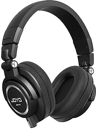 JOYO Casque audio filaire pour moniteur de studio - Isolation du bruit - Basse profonde pour guitare, mixeur, baladodiffusion, microphone et piano clavier (JMH-01)
