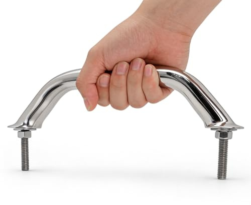 Manija Marina, Barra De Agarre Para Barco De Acero Inoxidable, Barra De Agarre Para Puerta, Pasamanos, Agarre De Riel Ovalado, Hardware Para Barco, Equipo De Navegación Para Cubierta(220mm)
