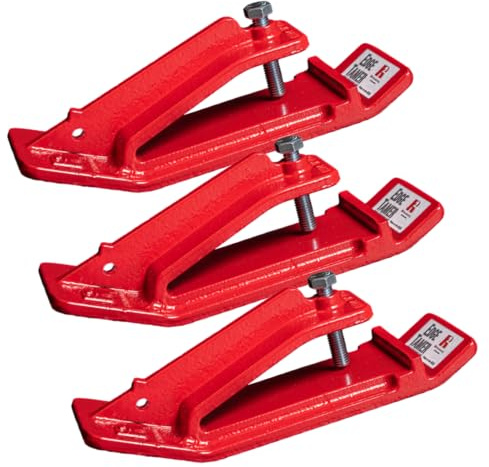 Edge Tamer® 3 PC 4 Wide. The Original, Patented, Made in USA Bucket Protector for Clearing Snow, Mulch, Leaves. Protects Driveways and Turf. Highest Quality Construction. for Buckets 66 and Smaller