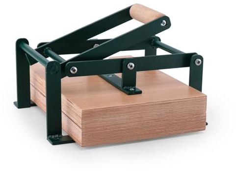 Linocut Press Machine – Lino Printmaking Tool for Relief & Block Printmaking – Manual Tabletop Art Press for Linoleum & Woodcut - A4 Size (11.8L x 8.7W) Green