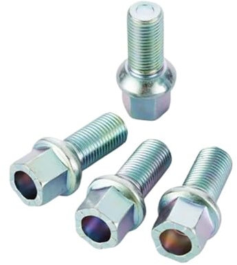 Kompatibel Mit A6L A4L A1 A3 A5 A7 A8 C7 Auto-Radschrauben Muttern Stehbolzen 4 Stück M14 * 1,5 Angepasste Reifenschraube Radnabenbolzenschraube Radschraubenmuttern(Color:2)