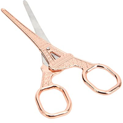 ZPSHYD Papierschere Bastelschere Rose Gold Retro Tower Design Edelstahl Korrosionsbeständig Stabil Näh- und Stickschere