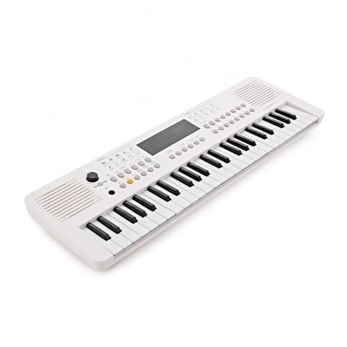 VISIONKEY-2 Tragbares MIDI-Keyboard Piano mit 49 Tasten, e-Piano, weiß | Für Anfänger und Musikbegeisterte, 49 Minitasten, 300 Sounds und Rhythmen, USB-MIDI, Kopfhöreranschluss, Batterie oder USB