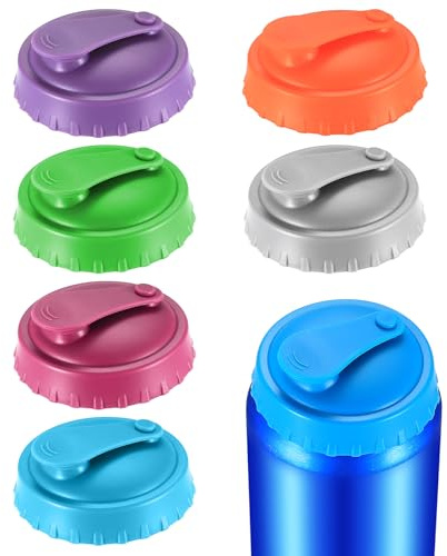 PXARMYYXGS 6 Can Covers for Drinks Cans UK, Silicone Soda Can Lids Covers