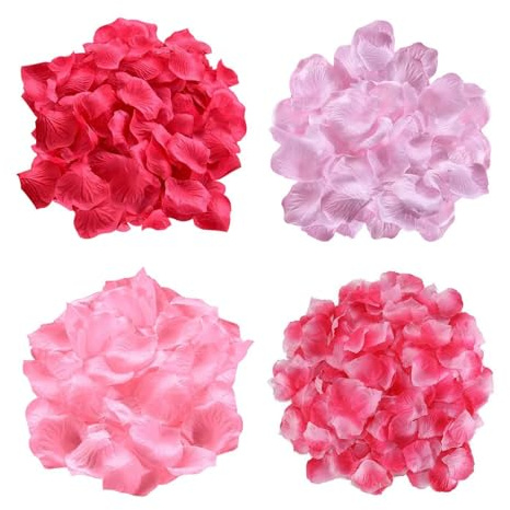 4000 Pezzi Di Petali Di Fiori Simulati, Petali Di Decorazione D'Interni, Petali Sparsi A Mano, Petali Di Decorazione Romantica, Petali Di Festa