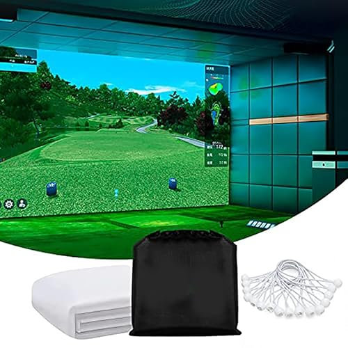 Generisch Indoor-Golfsimulator, Golf-Aufprallschirm, Schlaghilfetuch, Golf-Übungssimulator-Anzeigeprojektionsschirm Indoor-Tuch Indoor-Übungs-/Spiel-Unterhaltungstools 3 * 4