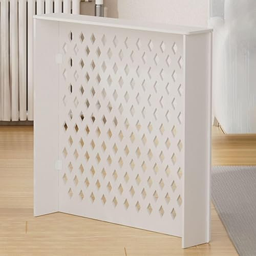 Heating Radiator Cabinet Shelf, Radiator Protective Cover,Radiator Cover Grill Shelf Cabinet, Heating Cabinet Storage Shelf, Radiator Cover Radiator Cover Display Stand, PVC Radiator Cover(L90xH80xW15