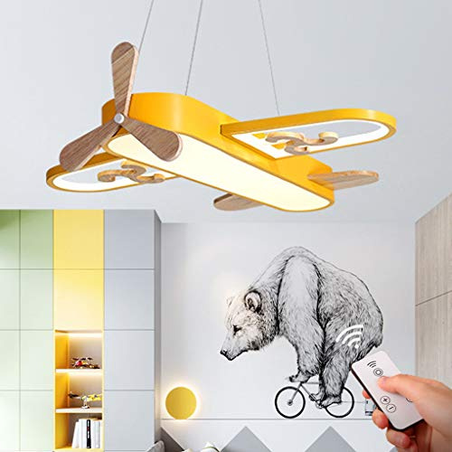 Plafond LED avec télécommande de Moderne Creative Pendant Light Airplane Plafond Lampadaire Acrylique Lampes à Lampe à la Lampe pour la Chambre Chambre de Chambre à Coucher