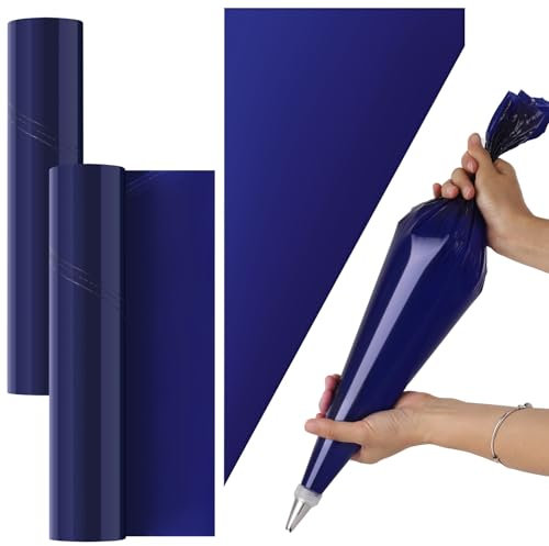 100 Pcs Disposable Icing Piping Bags, 21 Inch Clear Plastic Pastry Bags for Cake Cupcake Dessert Cookies Decoration (25x52cm)