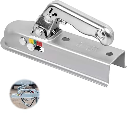 Acoplamiento de bola para remolque LOEPENLE, 50 mm, 800 kg, universal para coche, camión y autobús