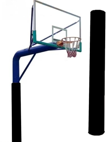 Elitix 6 Ft Basketball Hoop Pad for Basement Playground Post, Outside Poles Cover Goalrilla Pole Padding Custom, Carport Collision Pole Accessories(Black,Dia 8.6inch(0.72ft))