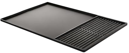 Large 2-in-1 Silicone Coffee Machine Mat with Detachable Tamper Mat, 60x40cm Waterproof Counter Protector with Raised Edges for Espresso Machine, Drying Rack & Kitchen Organization, Black
