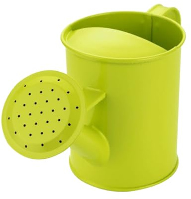 Generic Iron Art Watering Can Green Flower Pot with Ergonomic Handle for Indoor Outdoor Gardening Plant Waterers