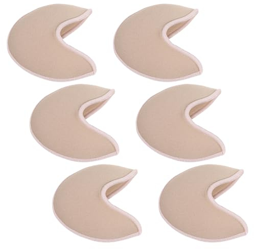 MOLUCKFU 3 Paires Coussinets Danseurs Antidérapants Protections Orteils Tricotées Confortables Amortisseurs Chocs Pour Ballet Femmes Filles