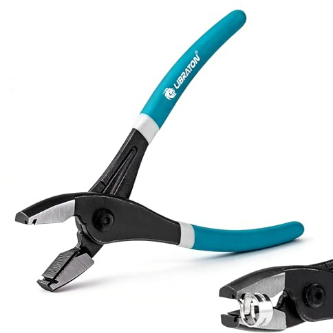 Libraton Multi-Directional Hose Clamp Pliers, Hose Clamp Removal Tool Automotive Repair Plier for Fuel Lines Brake Line, Radiator Coolant Clamping, Flexible Spring Clamping Tool