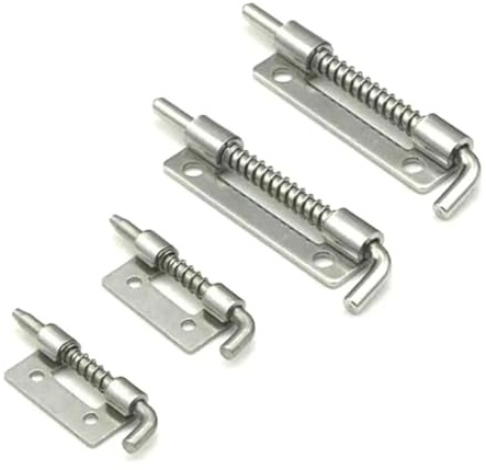 Chiusura a molla, Chiavistello a molla 20 pezzi argento serratura scorrevole porta chiavistello gancio graffa cancello sicurezza(L Right)