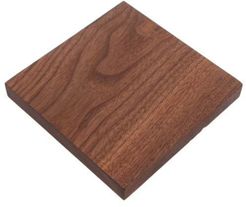 HEALSOPTHY Unbehandelte Quadratische Holzplatte 15x15cm aus Stabilem Holz für Bastelarbeiten Holzhandwerksstücke Selbstgemacht Holzrohlinge zum Schnitzen und Dekorieren