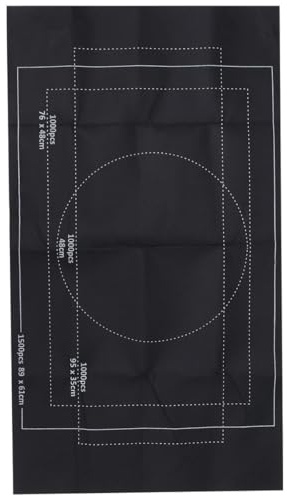 ARTIBETTER Tapete de Fieltro Negro 26 X 46 Pulgadas para Rompecabezas hasta 2000 Piezas, Manta Enrollable Bandas Ajustables para Guardar y Transportar, Alfombra de Juego Adecuado para
