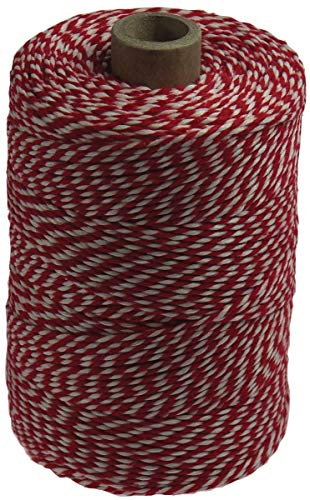 Baumwollkordel 200G Rot-Weiß