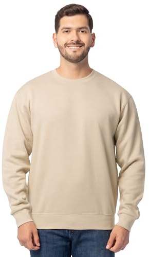 Fruit of the Loom mens Eversoft Fleece Sweatshirts & Hoodies Shirt, Sweatshirt - Khaki Heather, XX-Large US