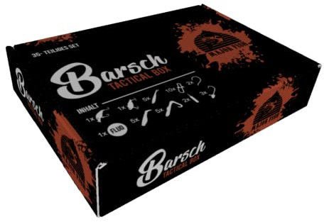 Major Fish Barsch Box 35teilig Gummifische Hardbaits Set mit Wobbler Drop-Shot und Zubehör zum Barschangeln