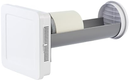 SIEGENIA AEROTUBE WRG smart Wand-Lüfter, dezentrale Wohnraum-Lüftung energiesparend, aktive Zu- oder Abluft, Wärmerückgewinnung, Temperatur- & Feuchtefühler, Verschluss elektrisch, Steuerung per App