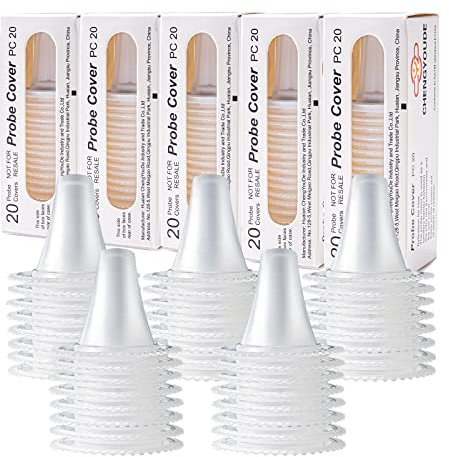 100 Pcs Ear Thermometer Probe Covers,Refill Caps Thermometer Covers for All Braun Thermometer Models and Various Types of Digital Thermometers