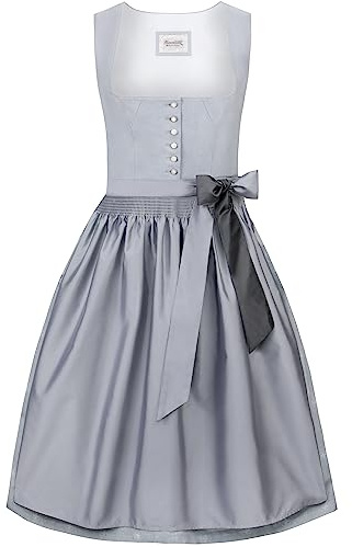 Stockerpoint Damen Dirndl Audrey I Größe 32-48 I Bequemes Trachtenkleid mit Schürze & liebevollen Details I Bequem & pflegeleicht I Perfekt für Trachten & Festlichkeiten