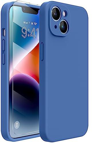 miracase for iPhone 14 Case,Full-body Drop Protection with Lens Protection | Enhanced Each Lens Protection, Scratch-resistant, Shockproof Silicone Phone Case for iPhone 14, 6.1“, Azure Blue