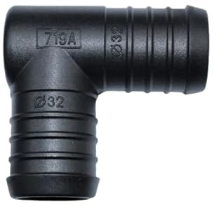 1, 2, 3, 5 oder 10 Stück Winkel Schlauchverbinder 32 mm PA GF30 Winkel Verbinder (3)