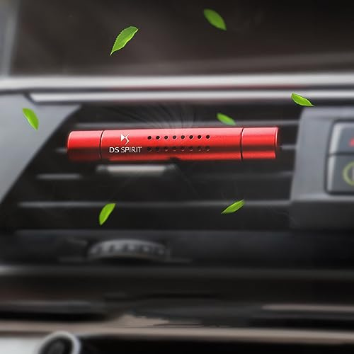 BrohN Auto Aromatherapie Stick Duft Deodorant Fresh Clip für DS Spirit DS3 DS4 DS4S DS5 5LS DS6 DS7 DS9 WILD Rubis E-Tense DIVINEDS,Red Style
